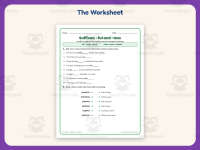 Suffix FUL and LESS Worksheet – 3rd Grade Ending Sounds & Suffixes preview 2