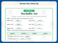 Suffix FUL Worksheet – 2nd Grade Suffixes Practice + Answer Key preview 7
