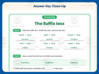 Suffix LESS Worksheet – 2nd Grade Suffixes Practice + Answer Key preview 7