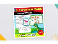 SUPER FREE PACK | Dino Activities | 135 PAGES preview