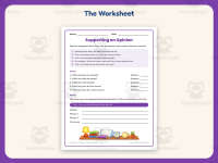 Supporting an Opinion Worksheet – 3rd Grade Essays Practice preview 2