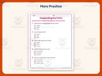 Supporting the Point Worksheet – Kindergarten Author’s Purpose preview 7