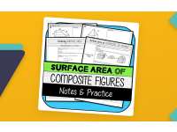 Surface Area of Composite 3D Figures NOTES & PRACTICE preview