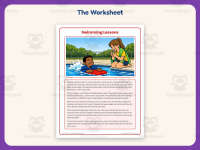 Swimming Lessons Reading Comprehension Worksheet – 3rd Grade Practice preview 2