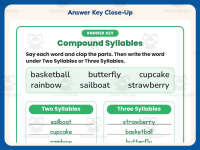 Syllables Compound Words Worksheet – 2nd Grade Grammar Practice preview 7