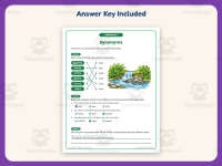 Synonym Matching Worksheet – 3rd Grade Synonyms Practice + Answer Key preview 3