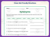 Synonyms Fill in the Blank Worksheet – 3rd Grade Grammar Practice preview 4