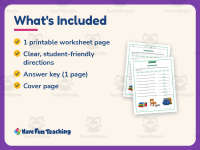 Synonyms Fill in the Blank Worksheet – 3rd Grade Grammar Practice preview 5