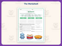 Synonyms List Worksheet – 3rd Grade Grammar Practice + Answer Key preview 2