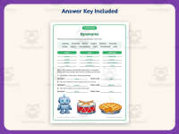 Synonyms List Worksheet – 3rd Grade Grammar Practice + Answer Key preview 3