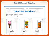 Take Your Positions Worksheet – Kindergarten Following Directions preview 4