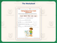 Taking Care of Your Teeth Worksheet – 1st Grade Health and Nutrition preview 2