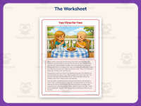 Tea Time for Two Reading Comprehension Worksheet – 3rd Grade Practice preview 2