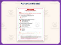 Tea Time for Two Reading Comprehension Worksheet – 3rd Grade Practice preview 3