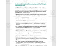 Teen Anxiety & Stress Management Worksheets preview 3