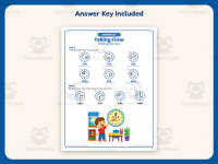 Telling Time To The Quarter Hour Worksheet – 2nd Grade Clocks Practice preview 3
