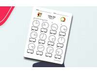 Telling Time To The Quarter Hour Worksheet preview