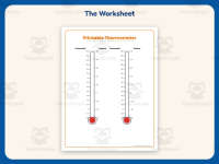 Temperature Worksheet: Printable Thermometer – 2nd Grade Weather preview 2