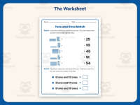 Tens and Ones Match Worksheet – 2nd Grade Base 10 & Place Value preview 2