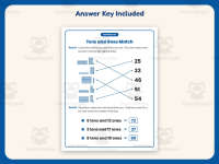 Tens and Ones Match Worksheet – 2nd Grade Base 10 & Place Value preview 3