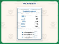 Tens and Ones Matching Worksheet – 1st Grade Base 10 & Place Value preview 2