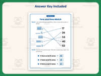 Tens and Ones Matching Worksheet – 1st Grade Base 10 & Place Value preview 3