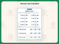Tens More or Less Worksheet – 1st Grade Inequalities Practice preview 3