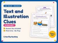 Text and Illustration Clues Worksheet – 2nd Grade Context Clues preview