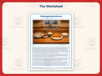 Thanksgiving Leftovers Reading Comprehension Worksheet – 5th Grade preview 2
