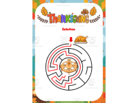 Thanksgiving Turkey Mazes for Preschool and Kindergarten Fun Printable preview 3