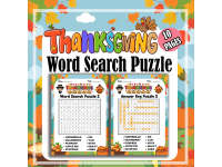 Thanksgiving Word Search Puzzle Game Fun & Educational Activity for Ki preview