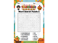 Thanksgiving Word Search Puzzle Game Fun & Educational Activity for Ki preview 2
