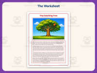 The Catching Tree Reading Comprehension Worksheet – 3rd Grade Trees preview 2