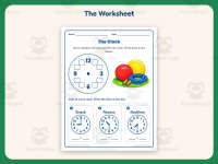 The Clock Worksheet – 1st Grade Clocks & Telling Time Practice preview 2
