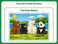 The Four Bears Reading Comprehension Worksheet – 1st Grade Animals preview 4