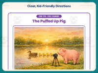 The Puffed Up Pig Reading Comprehension Worksheet – 4th Grade Practice preview 4