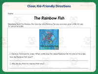 The Rainbow Fish Worksheet – 1st-2nd Grade Practice preview 4
