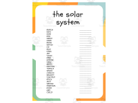 The Solar System Word Search and Word Scramble Worksheets preview
