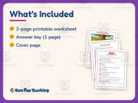 The Treasure Chest Reading Comprehension Worksheet – 3rd Grade preview 5