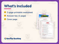 The Ugly Giraffe Reading Comprehension Worksheet – 3rd Grade Animals preview 5