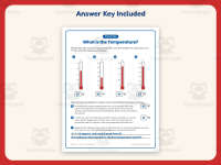Thermometer Reading Worksheet – 5th Grade Measurement & Temperature preview 3