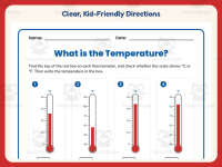 Thermometer Reading Worksheet – 5th Grade Measurement & Temperature preview 4