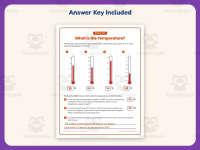 Thermometer Worksheet – 3rd Grade Science Practice + Answer Key preview 3
