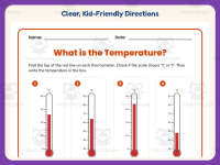 Thermometer Worksheet – 3rd Grade Science Practice + Answer Key preview 4