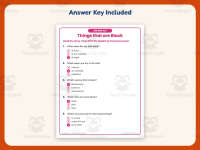 Things that are Black Reading Comprehension Worksheet – Kindergarten preview 3