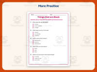 Things that are Black Reading Comprehension Worksheet – Kindergarten preview 7