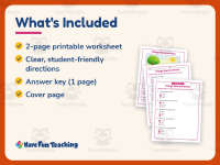 Things that are Green Reading Comprehension Worksheet – Kindergarten preview 5