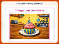 Things that come in 1s Reading Comprehension Worksheet – Kindergarten preview 4