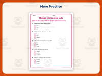 Things that come in 1s Reading Comprehension Worksheet – Kindergarten preview 7