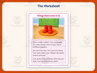 Things that come in 2s Reading Comprehension Worksheet – Kindergarten preview 2